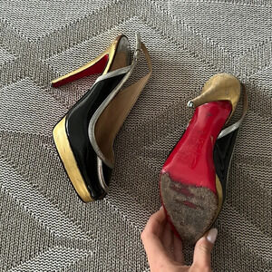 Christian Louboutin Peep Toe Heels - As IS